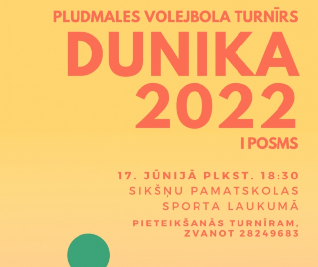 Dunikas pludmales volejbola turnīrs