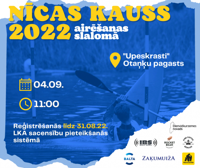 Nīcas kauss 2022 airēšanas slalomā