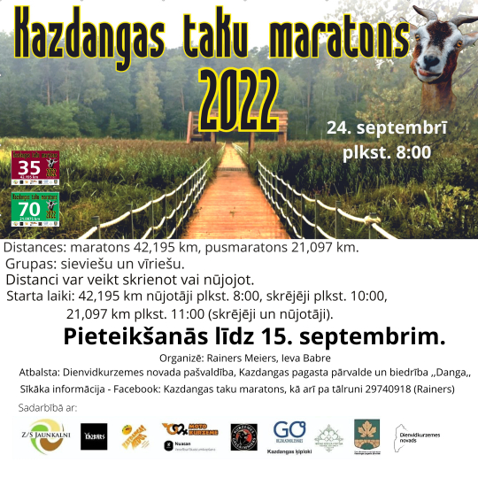 Kazdangas taku maratons 2022