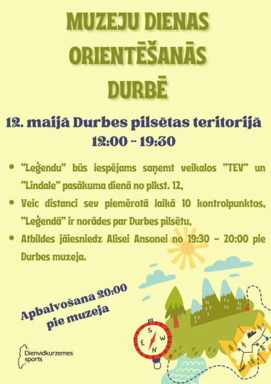 Muzeju dienas orientēšanās Durbē