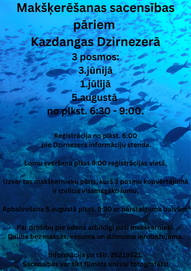 Makšķerēšanas sacensības pāriem Kazdangā