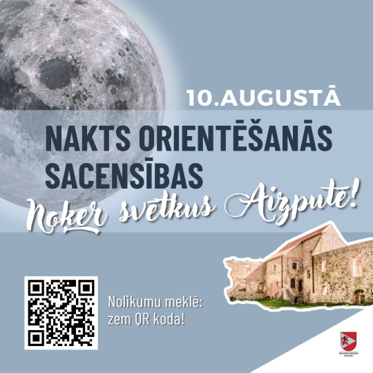 Nakts orientēšanās Aizputē