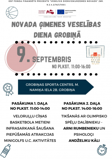 Novada ģimenes veselības diena Grobiņā