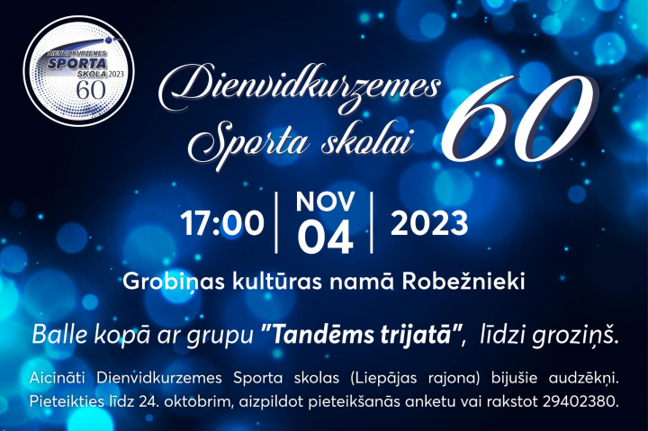 Dienvidkurzemes Sporta skolai 60 