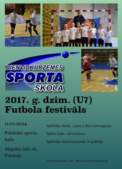 Futbola festivāls Priekulē 2017. g.dz. (U7)