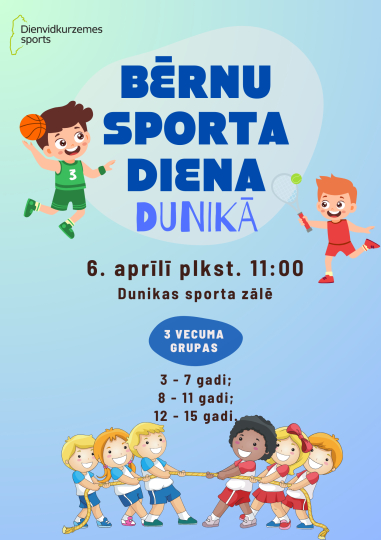 Sporta diena bērniem Dunikā