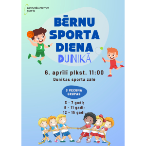 Sporta diena bērniem Dunikā