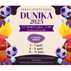 “Bērnu sporta dienā Dunikā – 2025”