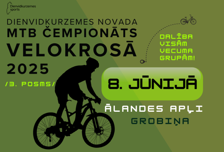“Ālandes apļi 2025” – MTB čempionāta 3. posms Grobiņā