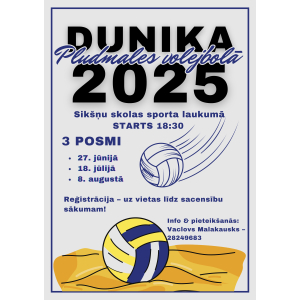 DUNIKĀ STARTĒ PLUDMALES VOLEJBOLA TURNĪRS „DUNIKA – 2025”