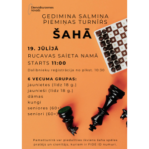 Rucavā gaidāms Ģedimina Salmiņa piemiņas turnīrs šahā