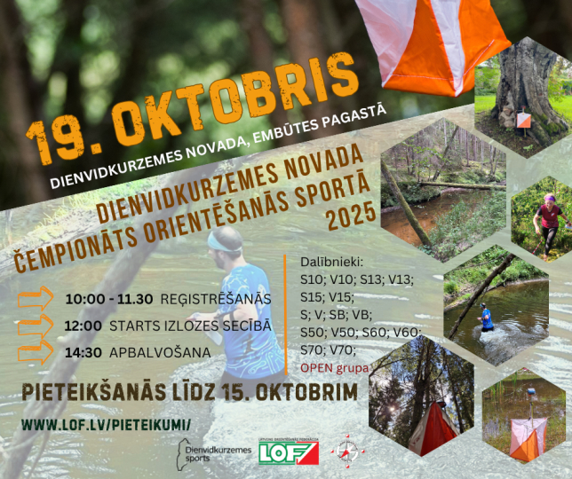 Tuvojas Dienvidkurzemes novada čempionāts orientēšanās sportā 2025.