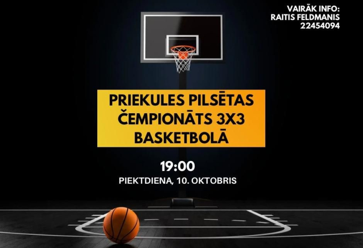 Startēs Priekules pilsētas čempionāts 3x3 basketbolā 2025