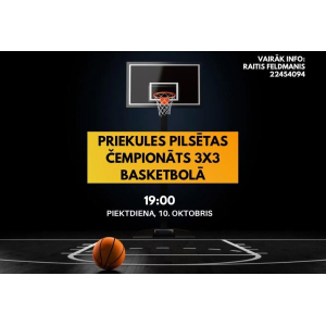 Startēs Priekules pilsētas čempionāts 3x3 basketbolā 2025
