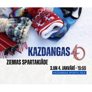 Janvāra sākumā Kazdangā norisināsies 40. Ziemas spartakiāde