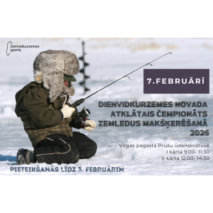 Dienvidkurzemes novada atklātais čempionāts zemledus makšķerēšanā 2026 Prūšu ūdenskrātuve, 2026. gada 7. februāris