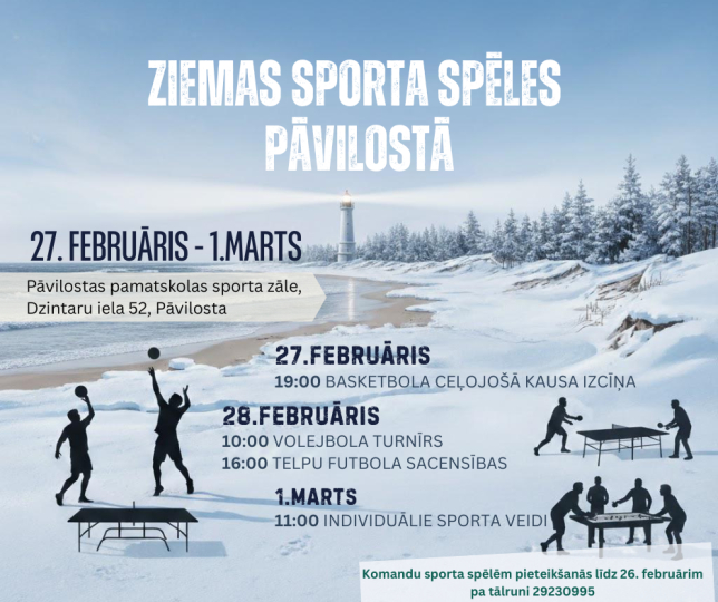 Ziemas sporta spēles Pāvilostā