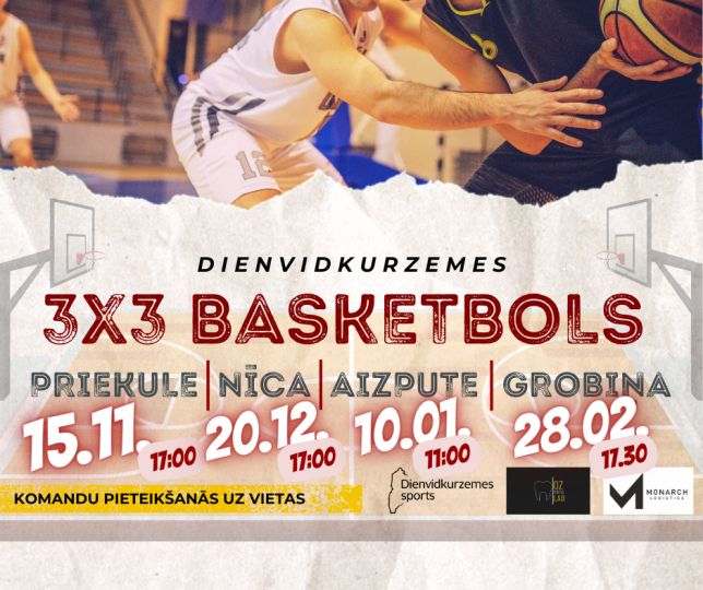 Dienvidkurzemes 3×3 basketbola čempionāts nonācis līdz noslēdzošajam posmam