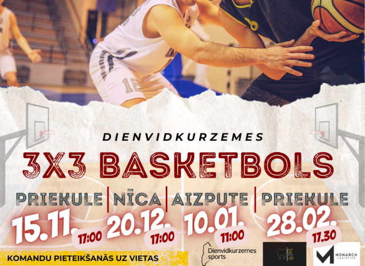 Dienvidkurzemes 3×3 basketbola čempionāts nonācis līdz noslēdzošajam posmam