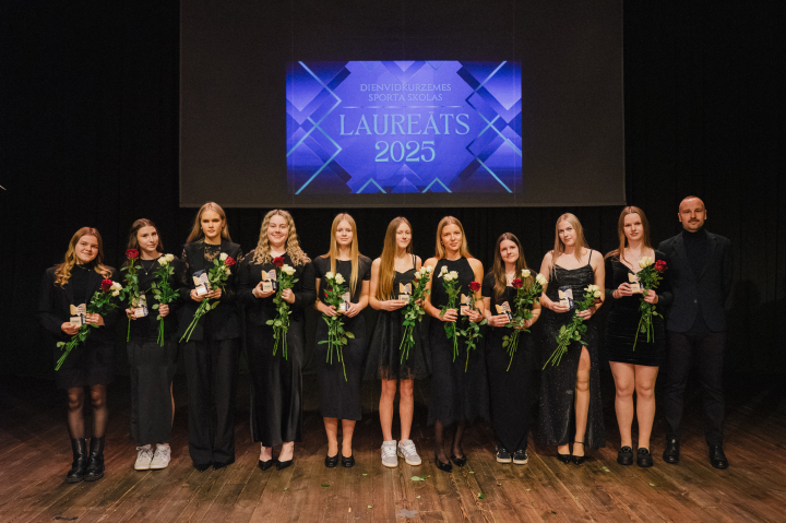 Dienvidkurzemes Sporta skolas laureātā 2025 sumināti talantīgākie jaunie sportisti