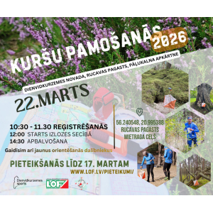 Kuršu zeme mostas – orientieristi aicināti uz sezonas atklāšanu Rucavas pusē