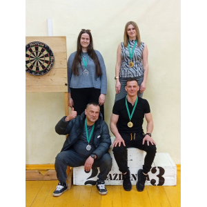 Šautriņu mešanas sacensības jauktajiem pāriem Kazdangā aizvadītas!