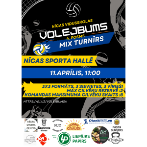 “Volejbums” noslēdzas ar lielo finālu – 4. posms jau 11. aprīlī.