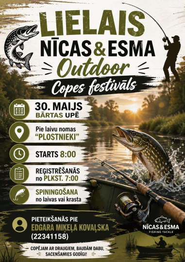LIELAIS NĪCAS & ESMA OUTDOOR COPES FESTIVĀLS atgriežas!
