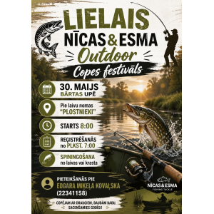 LIELAIS NĪCAS & ESMA OUTDOOR COPES FESTIVĀLS atgriežas!