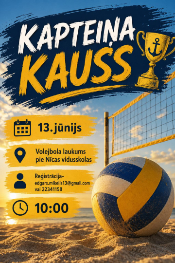 Kapteiņa kauss pludmales volejbolā, cīņa par titulu Nīcā