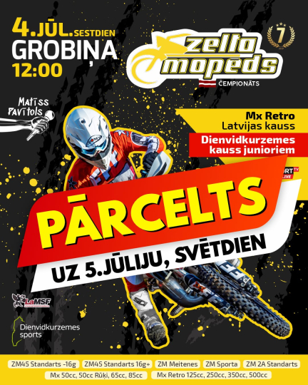 Zelta Mopēds PĀRCELTS