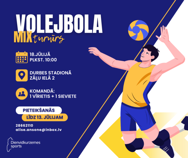 Volejbola MIX turnīrs Durbē