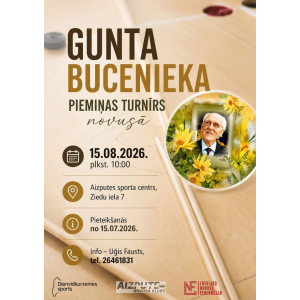 Aizputē notiks Gunta Bucenieka piemiņas turnīrs novusā