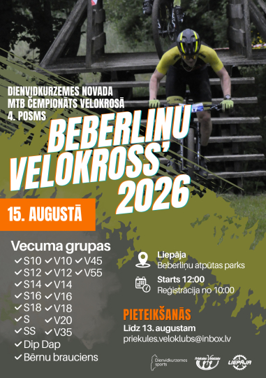 Beberliņos norisināsies Dienvidkurzemes novada MTB čempionāta 4. posms
