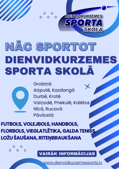 Nāc sportot Dienvidkurzemes Sporta skolā