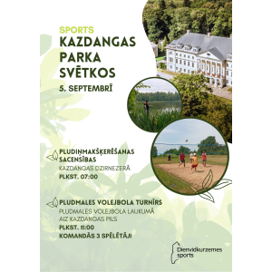 Sportiskās aktivitātes Kazdangas parka svētkos