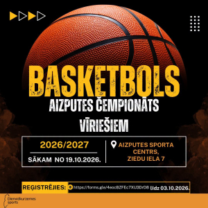 Sākas komandu pieteikšanās Aizputes čempionātam basketbolā