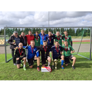 Veterāni triumfē Dienvidkurzemes novada 7x7 minifutbola čempionātā
