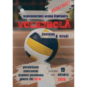Sākas pieteikšanās Dienvidkurzemes volejbola čempionātam