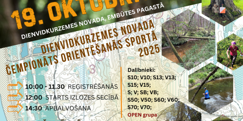 Tuvojas Dienvidkurzemes novada čempionāts orientēšanās sportā 2025.