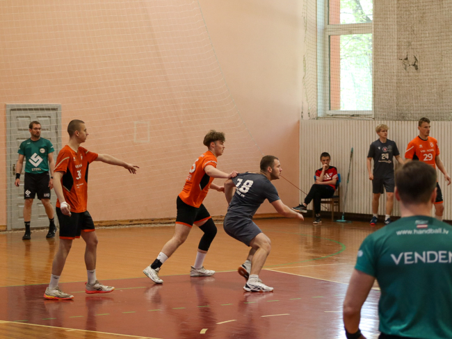 Vaiņodnieki Latvijas 1. līgas čempionātā handbolā paliek 4. vietā