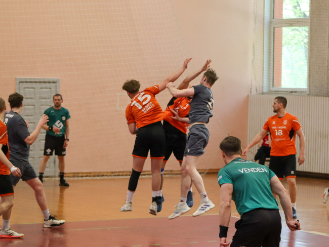 Vaiņodnieki Latvijas 1. līgas čempionātā handbolā paliek 4. vietā