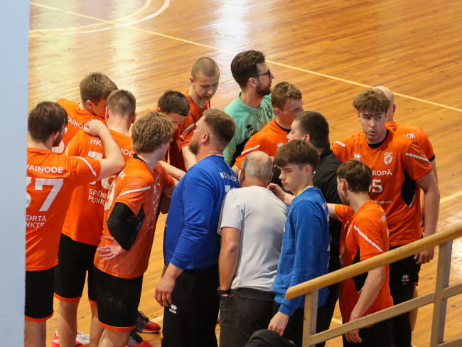 Vaiņodnieki Latvijas 1. līgas čempionātā handbolā paliek 4. vietā