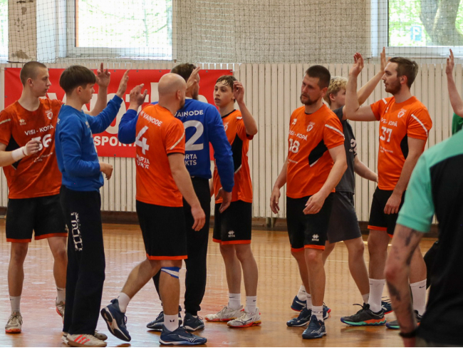 Vaiņodnieki Latvijas 1. līgas čempionātā handbolā paliek 4. vietā