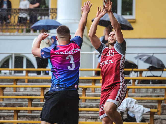 Vērgalē aizvadīts pirmais Dienvidkurzemes novada 3x3 basketbola turnīra posms